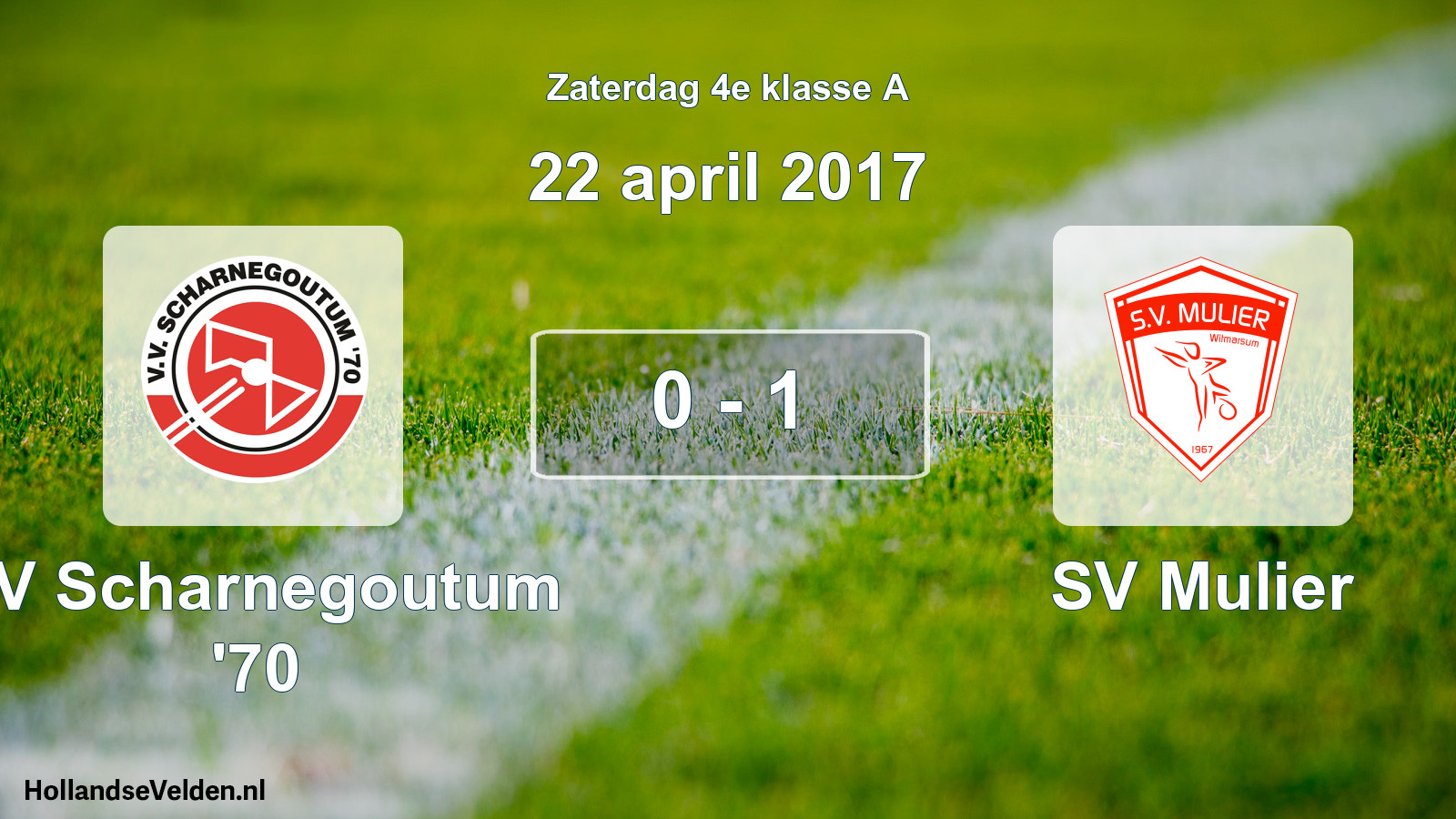 Total number of matches played: VV Scharnegoutum '70 - SV Mulier 0 - 1 (22 April 2017)