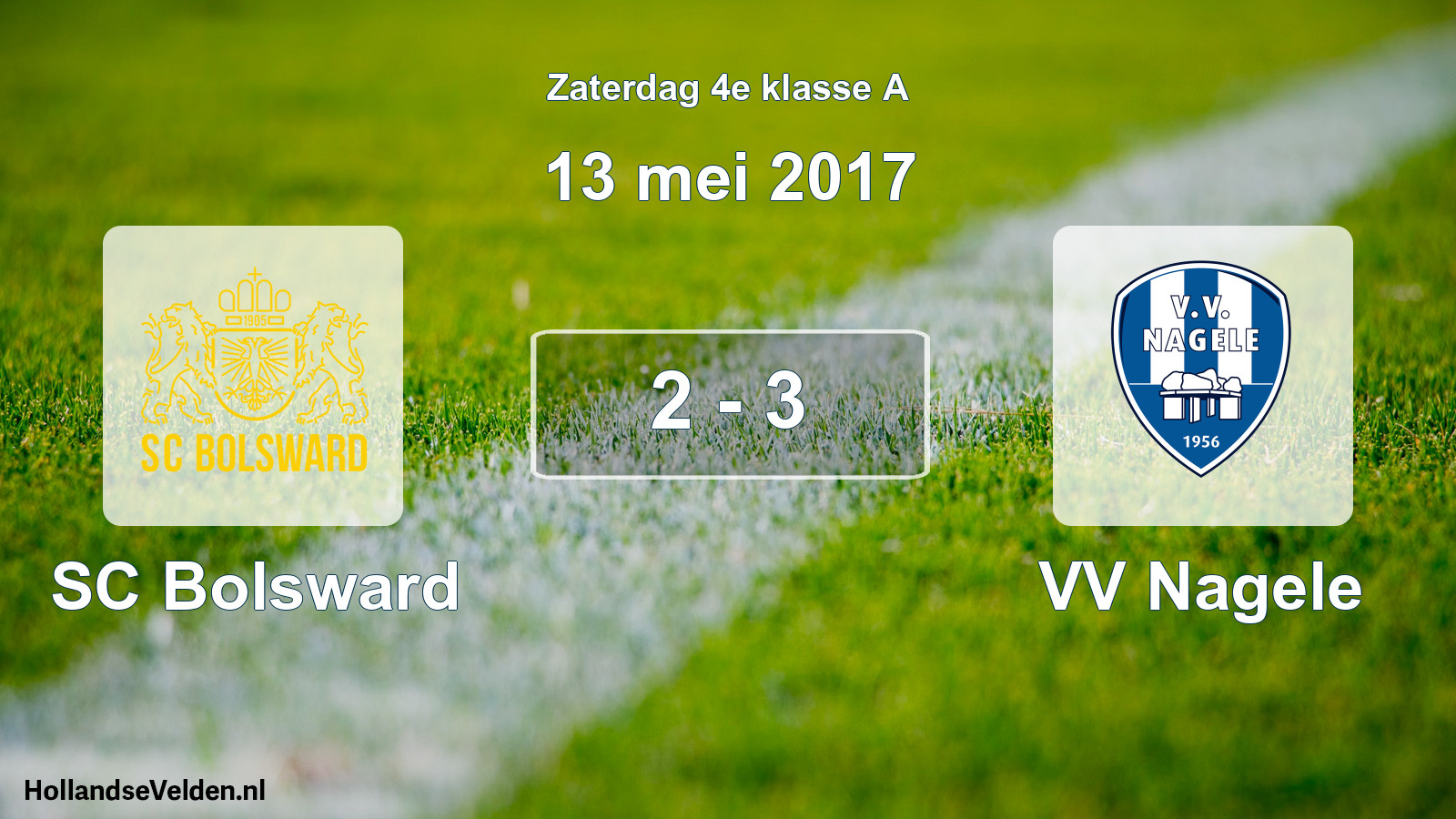 Total number of matches played: SC Bolsward - VV Nagele 2 - 3 (13 May 2017)