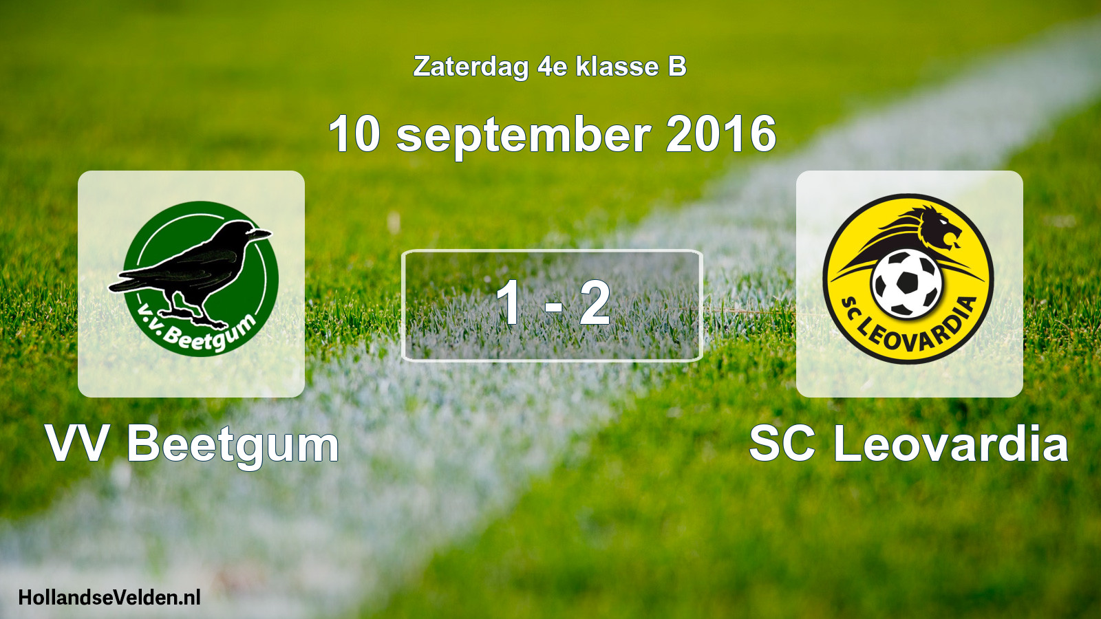 Total number of matches played: VV Beetgum - SC Leovardia 1 - 2 (10 September 2016)