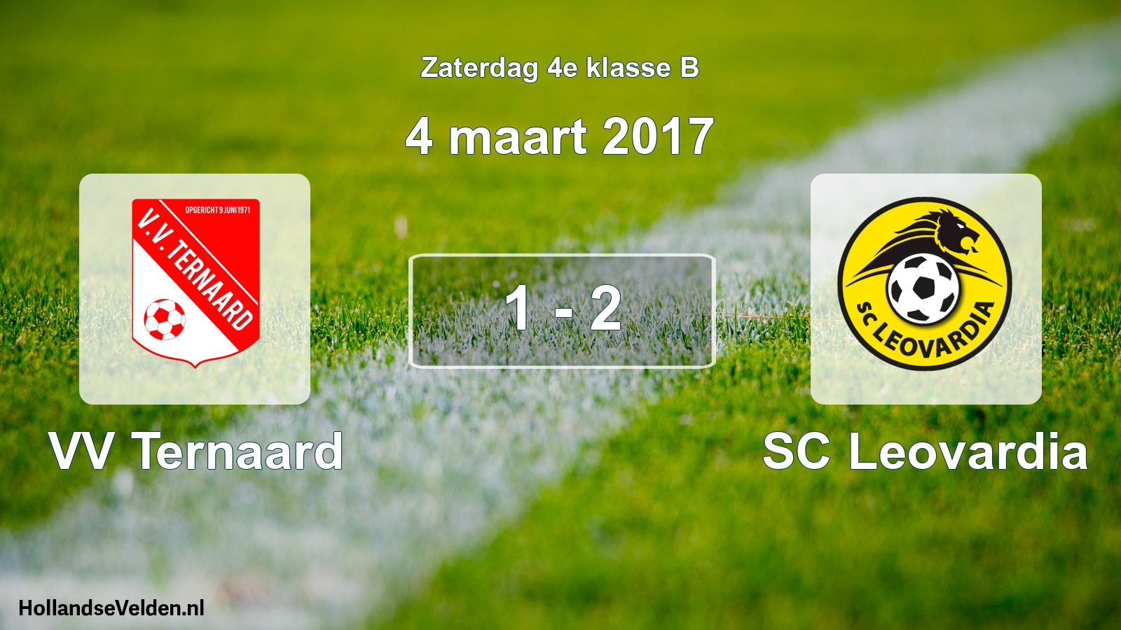 Total number of matches played: VV Ternaard - SC Leovardia 1 - 2 (4 March 2017)