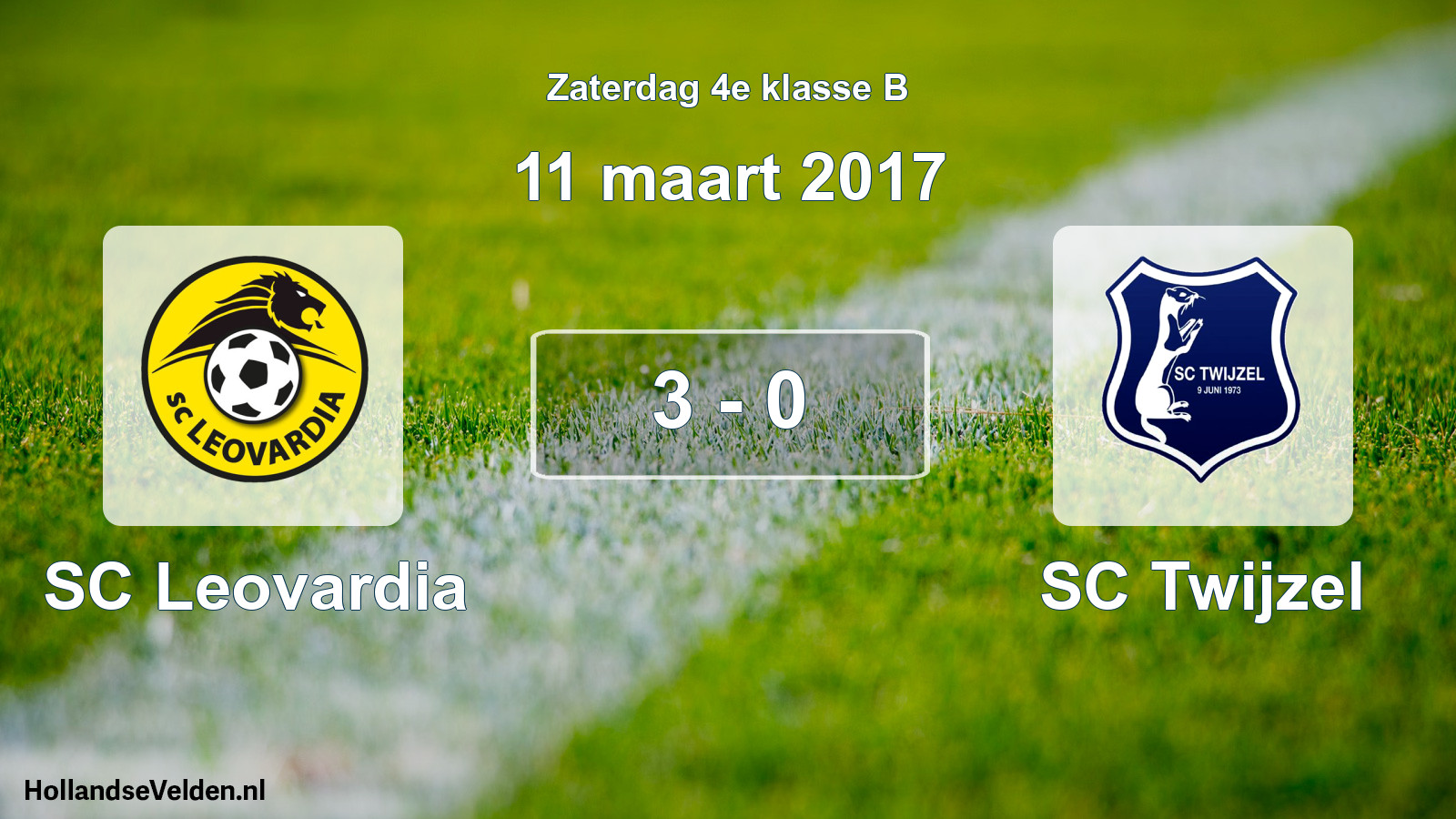 Total number of matches played: SC Leovardia - SC Twijzel 3 - 0 (11 March 2017)