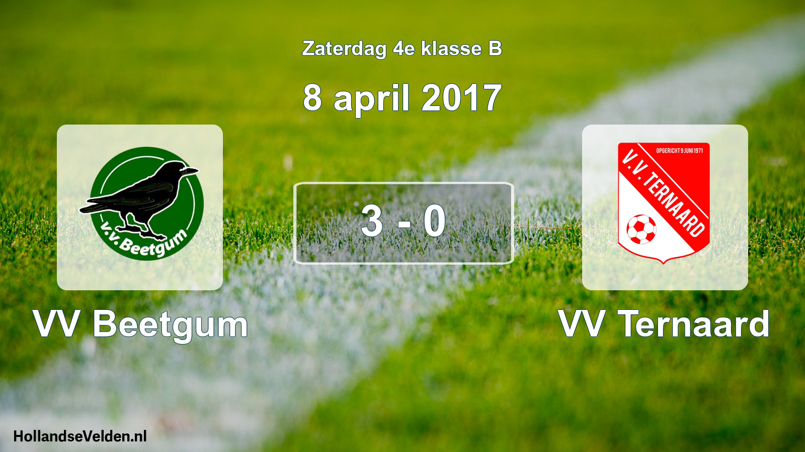 Total number of matches played: VV Beetgum - VV Ternaard 3 - 0 (8 April 2017)