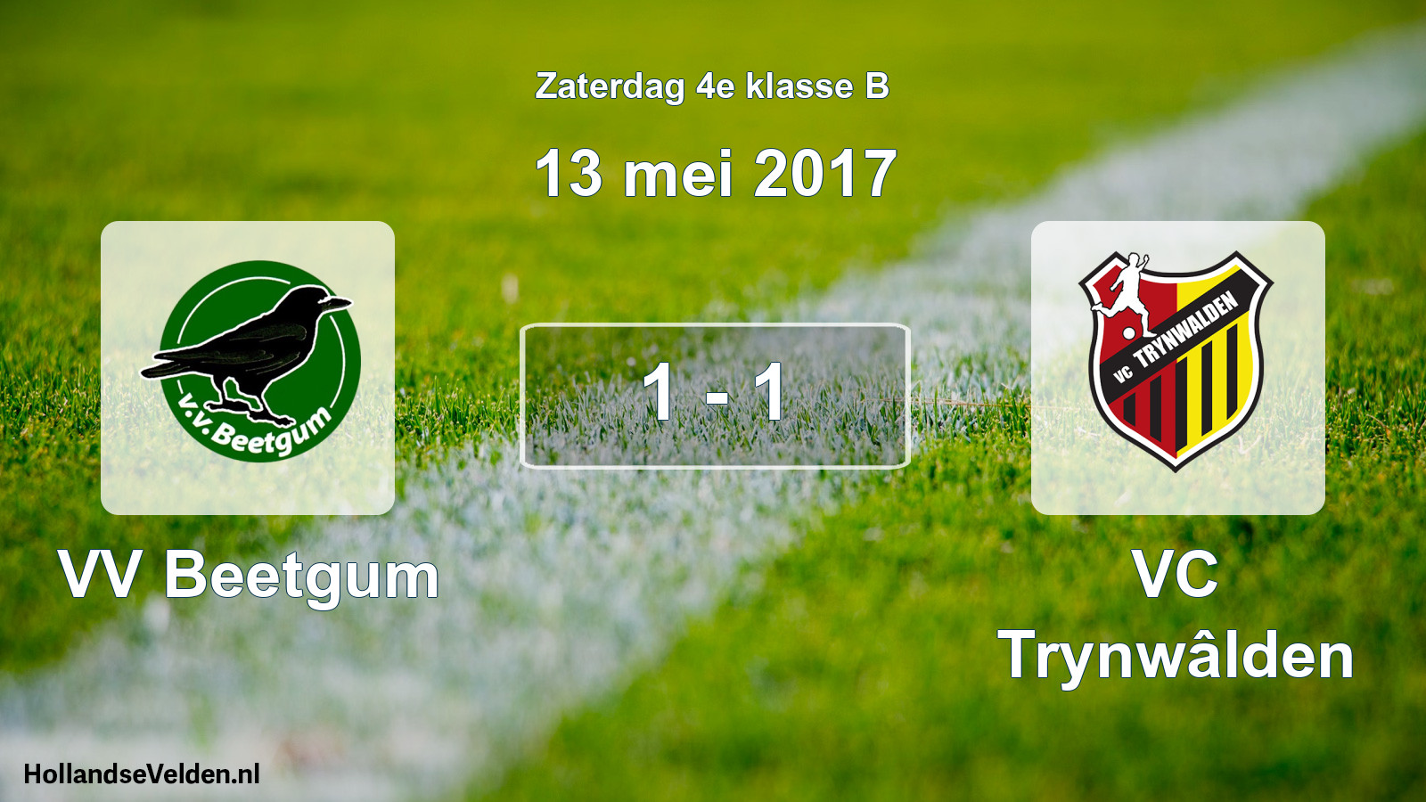 Total number of matches played: VV Beetgum - VC Trynwâlden 1 - 1 (13 May 2017)