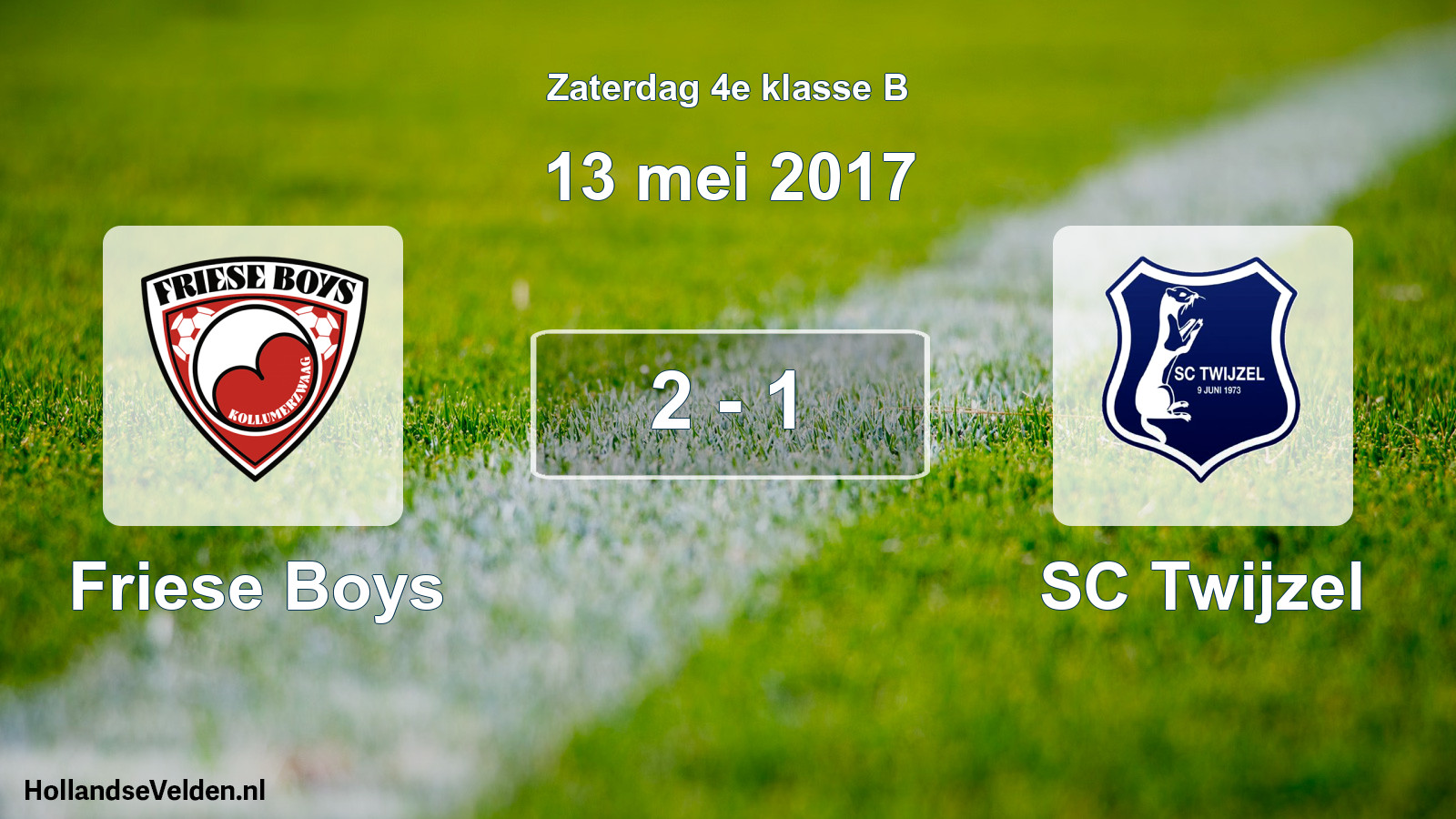 Total number of matches played: Friese Boys - SC Twijzel 2 - 1 (13 May 2017)