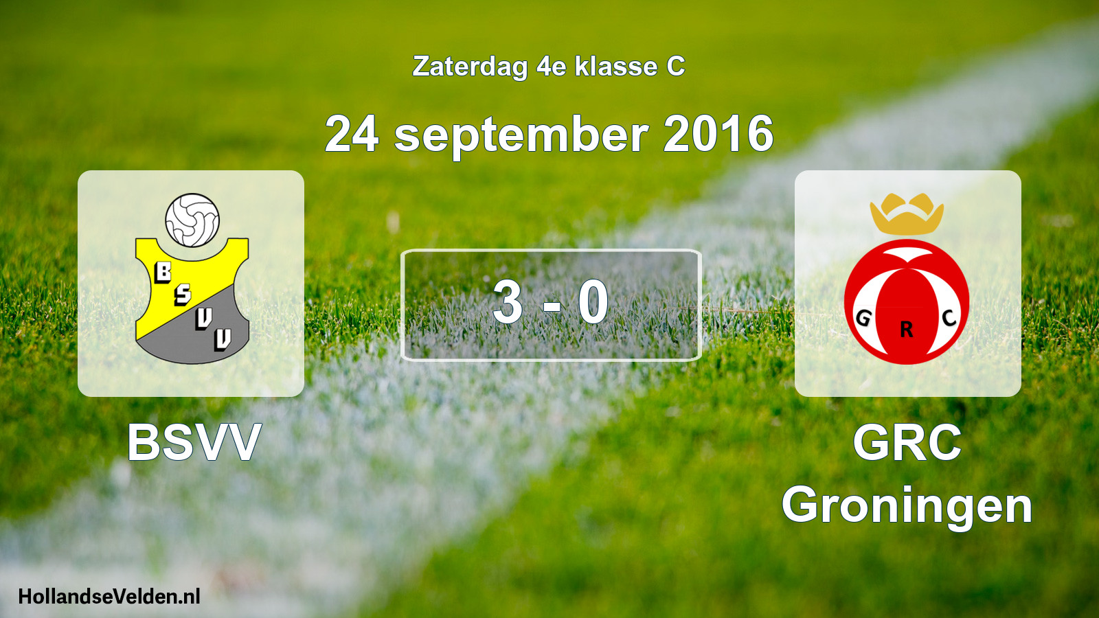 Total number of matches played: BSVV - GRC Groningen 3 - 0 (24 September 2016)