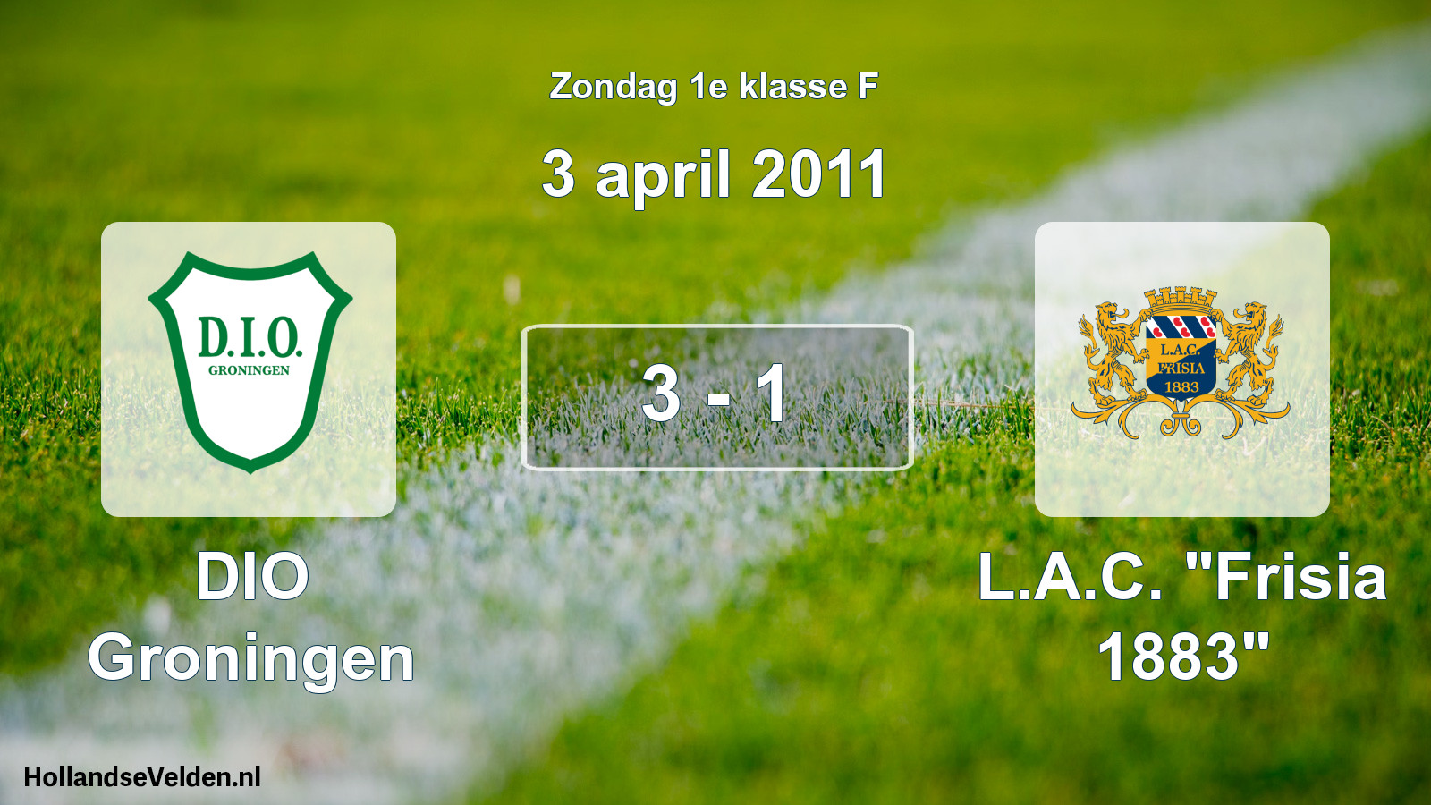 Total number of matches played: DIO Groningen - L.A.C. 