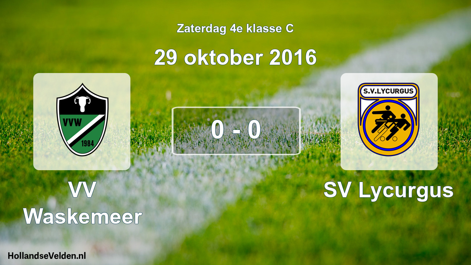 Total number of matches played: VV Waskemeer - SV Lycurgus 0 - 0 (29 October 2016)