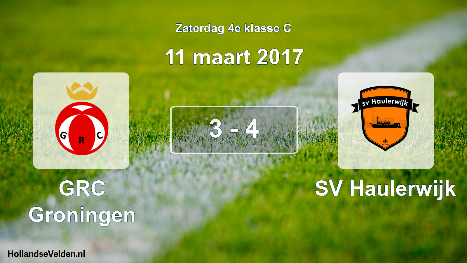 Total number of matches played: GRC Groningen - SV Haulerwijk 3 - 4 (11 March 2017)