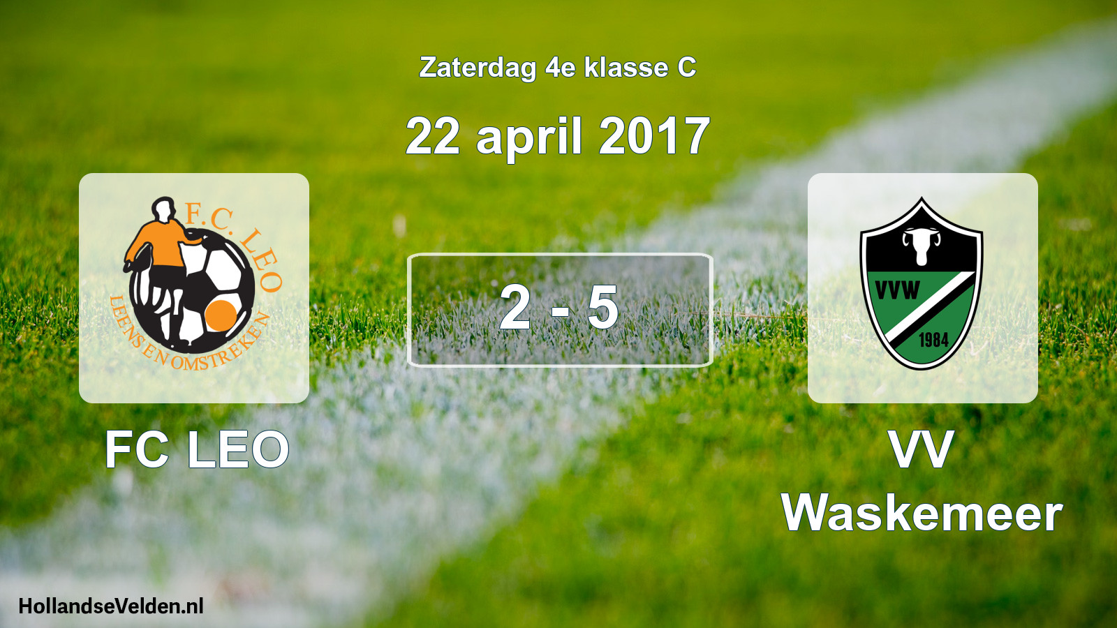 Total number of matches played: FC LEO - VV Waskemeer 2 - 5 (22 April 2017)