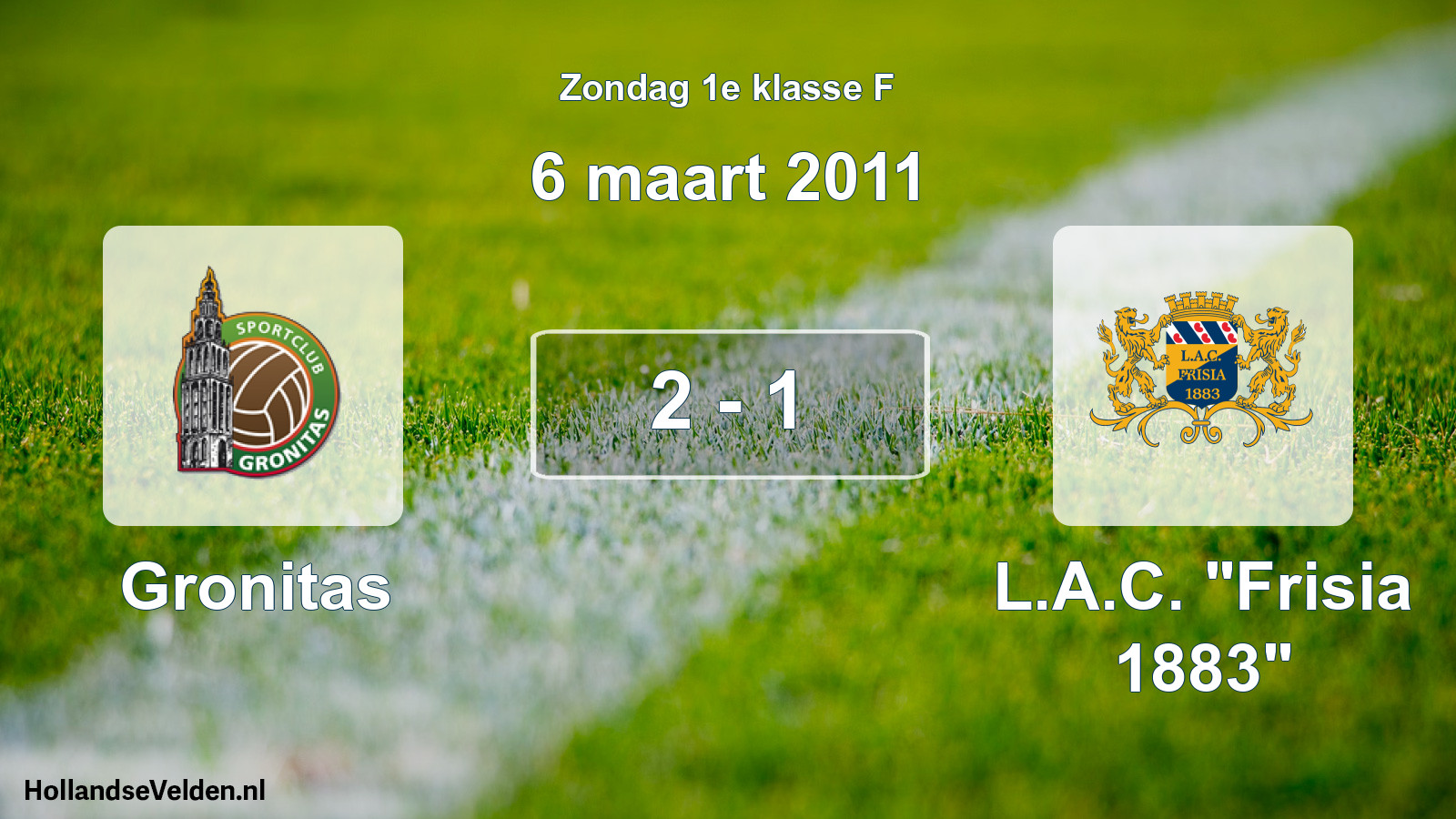 Total number of matches played: Gronitas - L.A.C. 