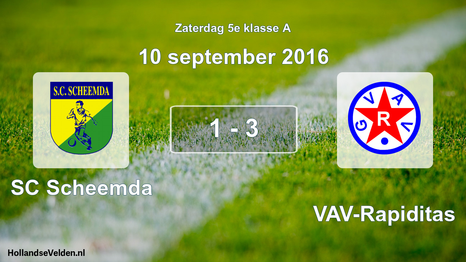 Total number of matches played: SC Scheemda - GVAV-Rapiditas 1 - 3 (10 September 2016)