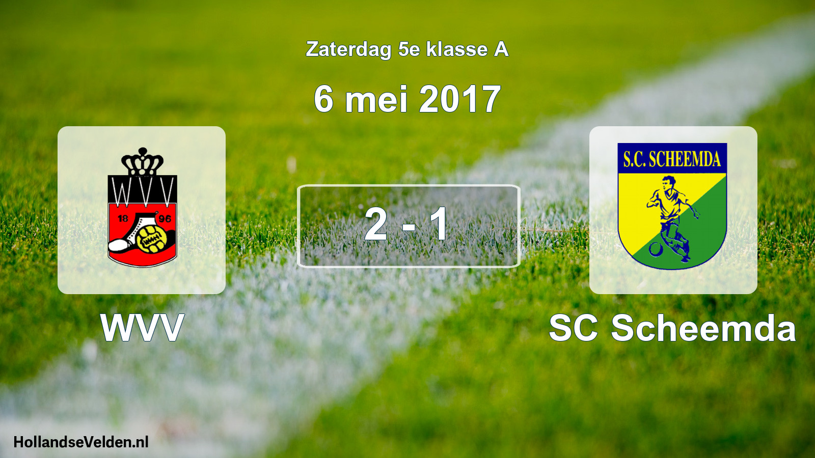 Total number of matches played: WVV - SC Scheemda 2 - 1 (6 May 2017)