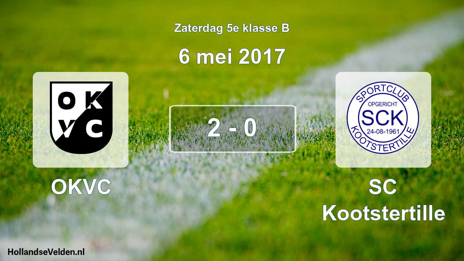 Total number of matches played: OKVC - SC Kootstertille 2 - 0 (6 May 2017)