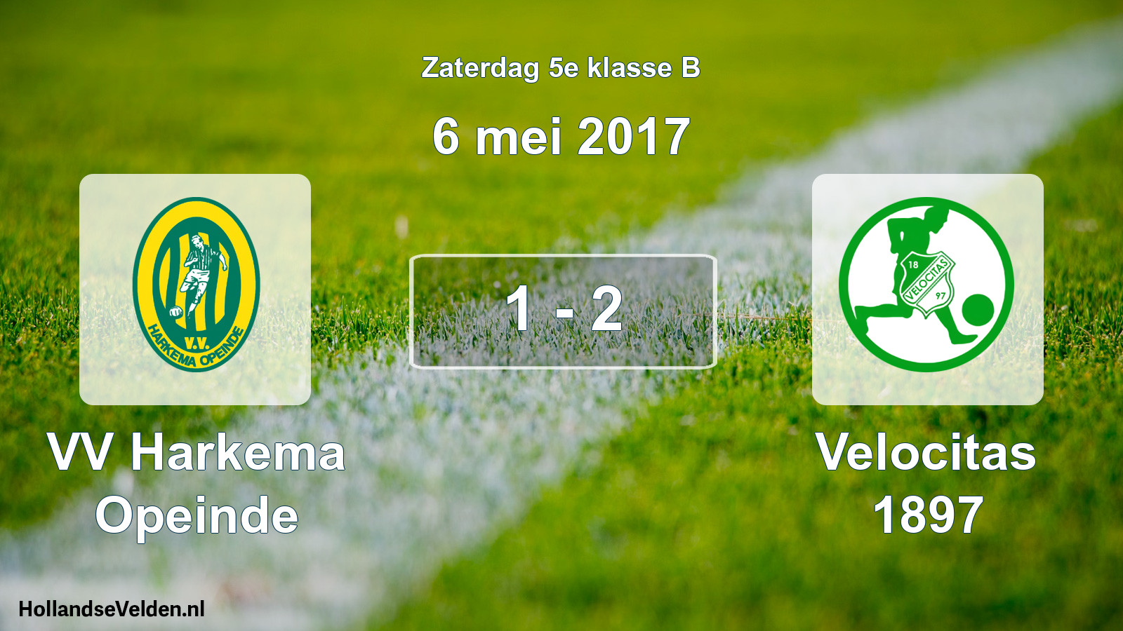 Total number of matches played: VV Harkema Opeinde - Velocitas 1897 1 - 2 (6 May 2017)