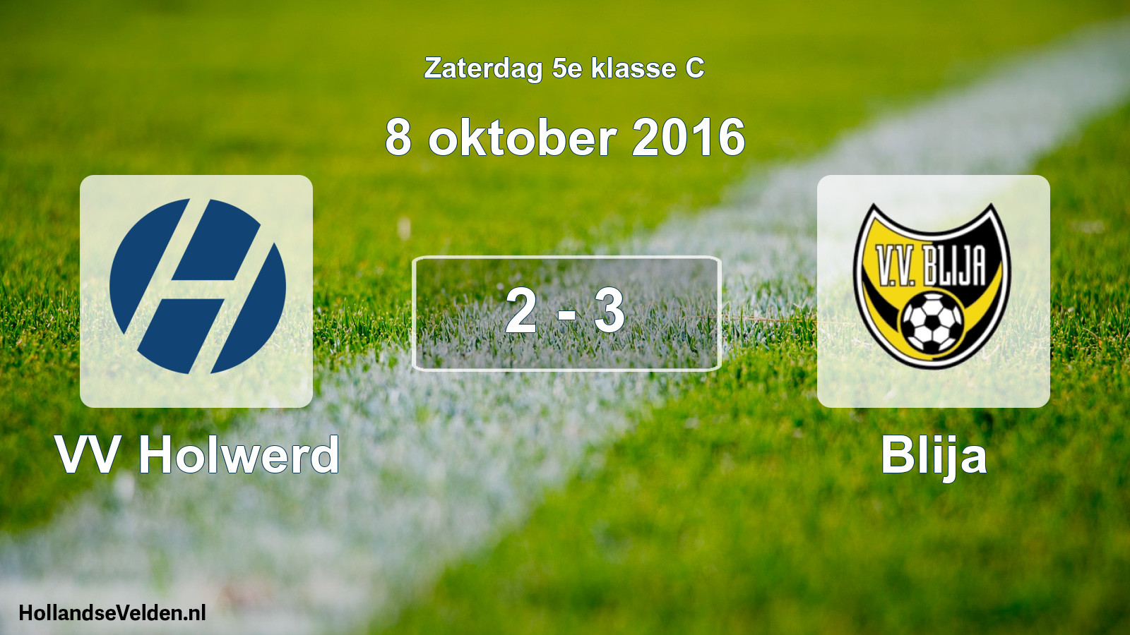 Total number of matches played: VV Holwerd - Blija 2 - 3 (8 October 2016)