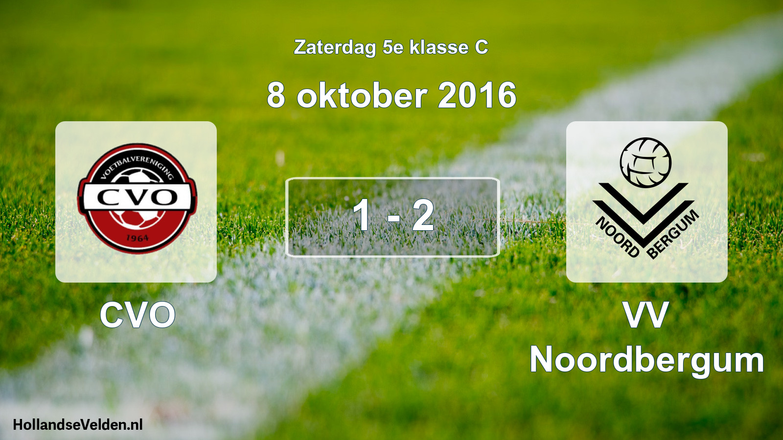 Total number of matches played: CVO - VV Noordbergum 1 - 2 (8 October 2016)