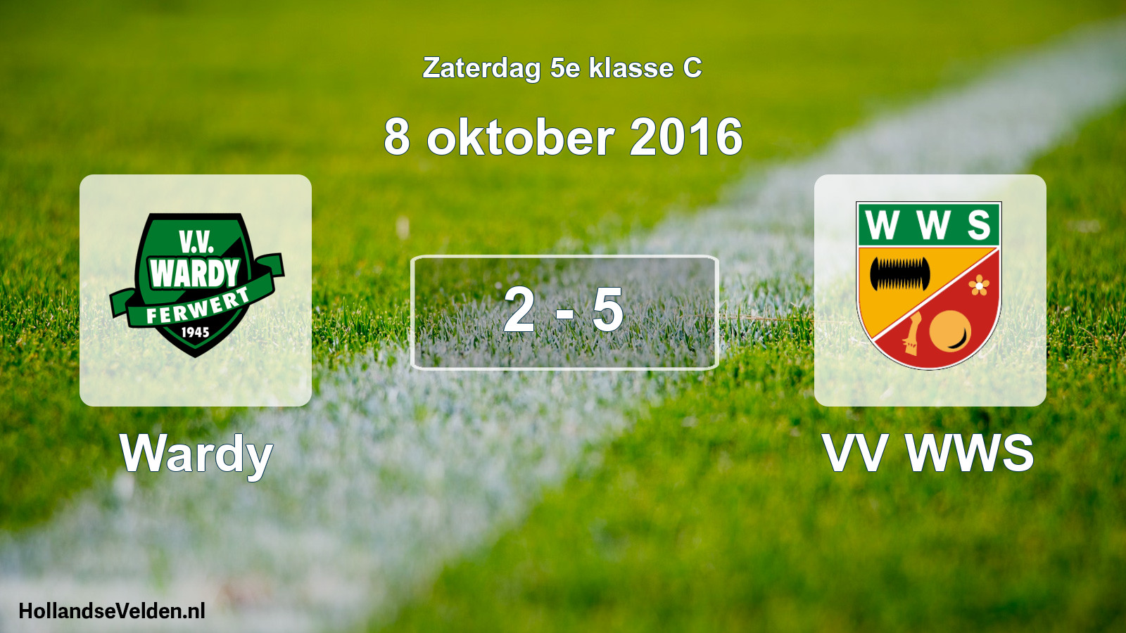 Total number of matches played: Wardy - VV WWS 2 - 5 (8 October 2016)