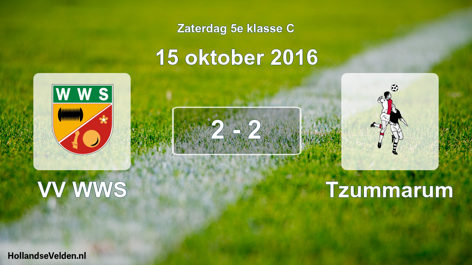 Total number of matches played: VV WWS - Tzummarum 2 - 2 (15 October 2016)