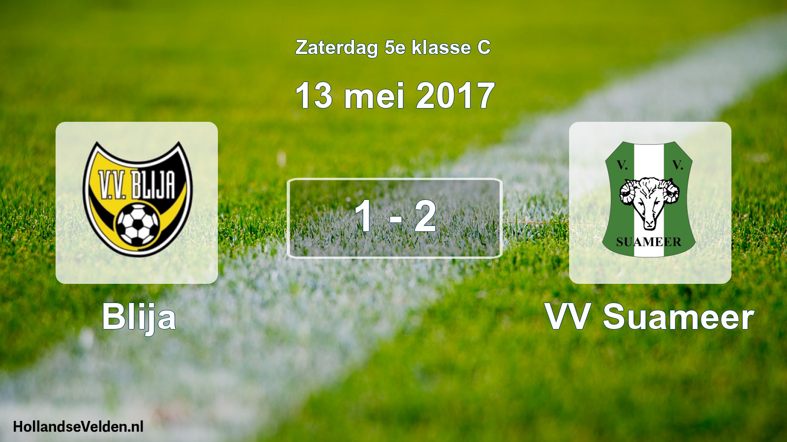 Total number of matches played: Blija - VV Suameer 1 - 2 (13 May 2017)