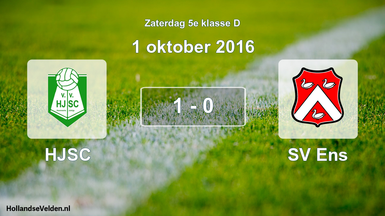 Total number of matches played: HJSC - SV Ens 1 - 0 (1 October 2016)