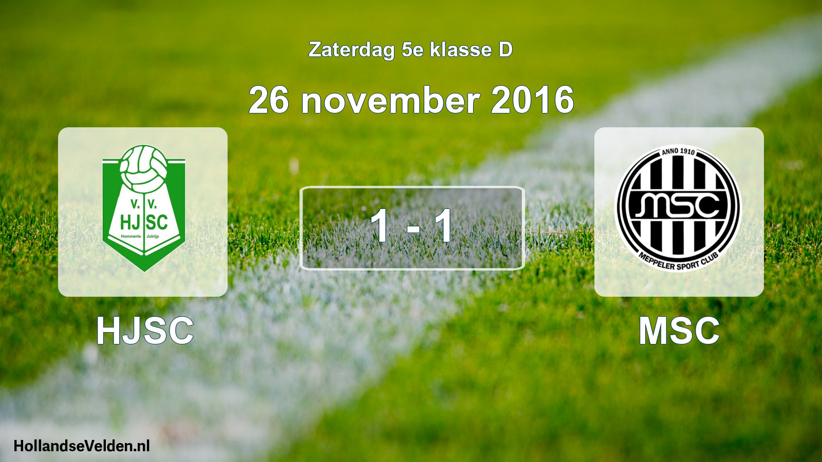 Total number of matches played: HJSC - MSC 1 - 1 (26 November 2016)