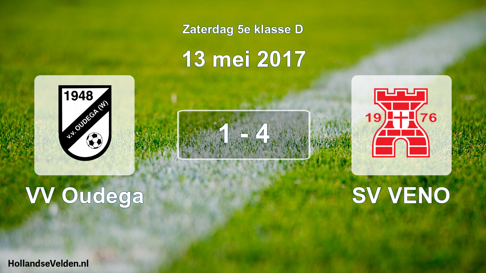 Total number of matches played: VV Oudega - SV VENO 1 - 4 (13 May 2017)