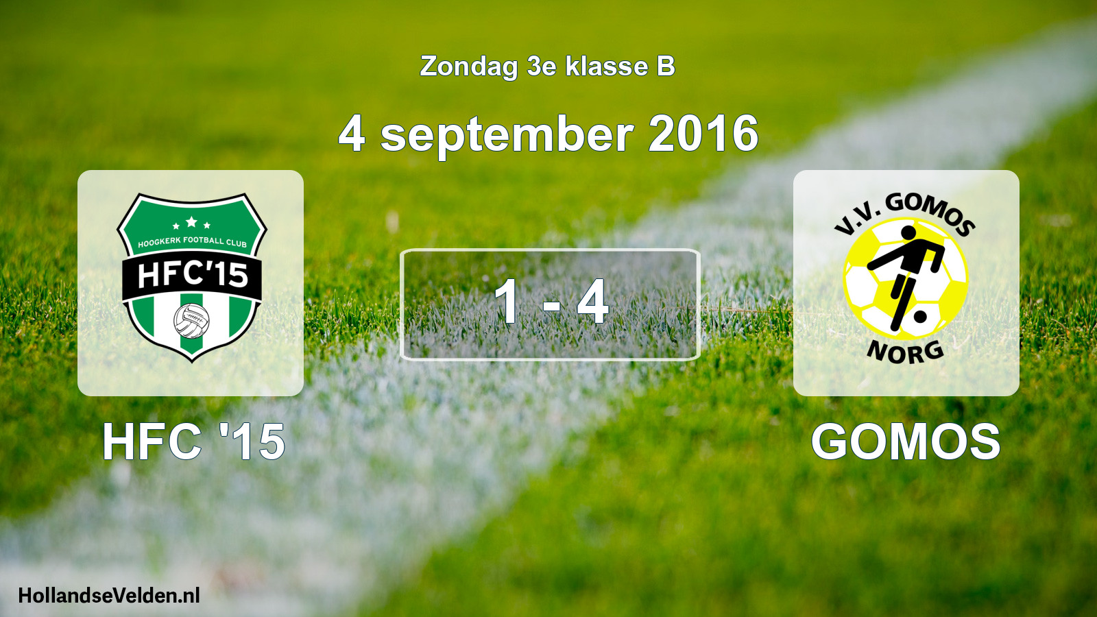 Total number of matches played: HFC '15 - GOMOS 1 - 4 (4 September 2016)