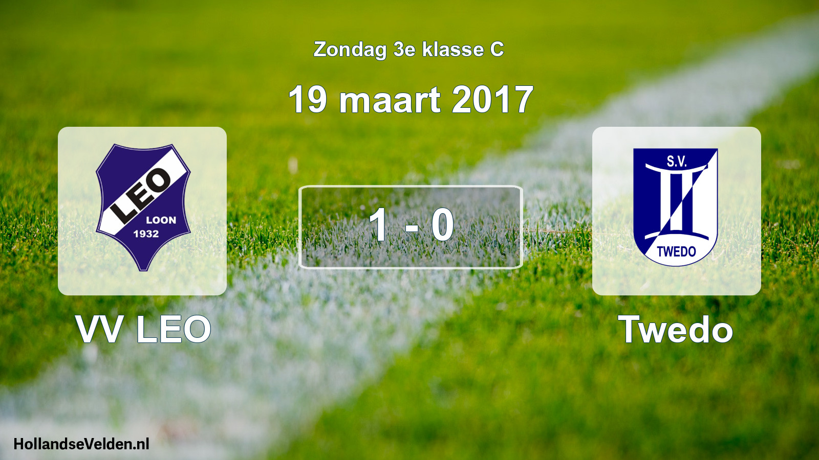 Total number of matches played: VV LEO - Twedo 1 - 0 (19 March 2017)