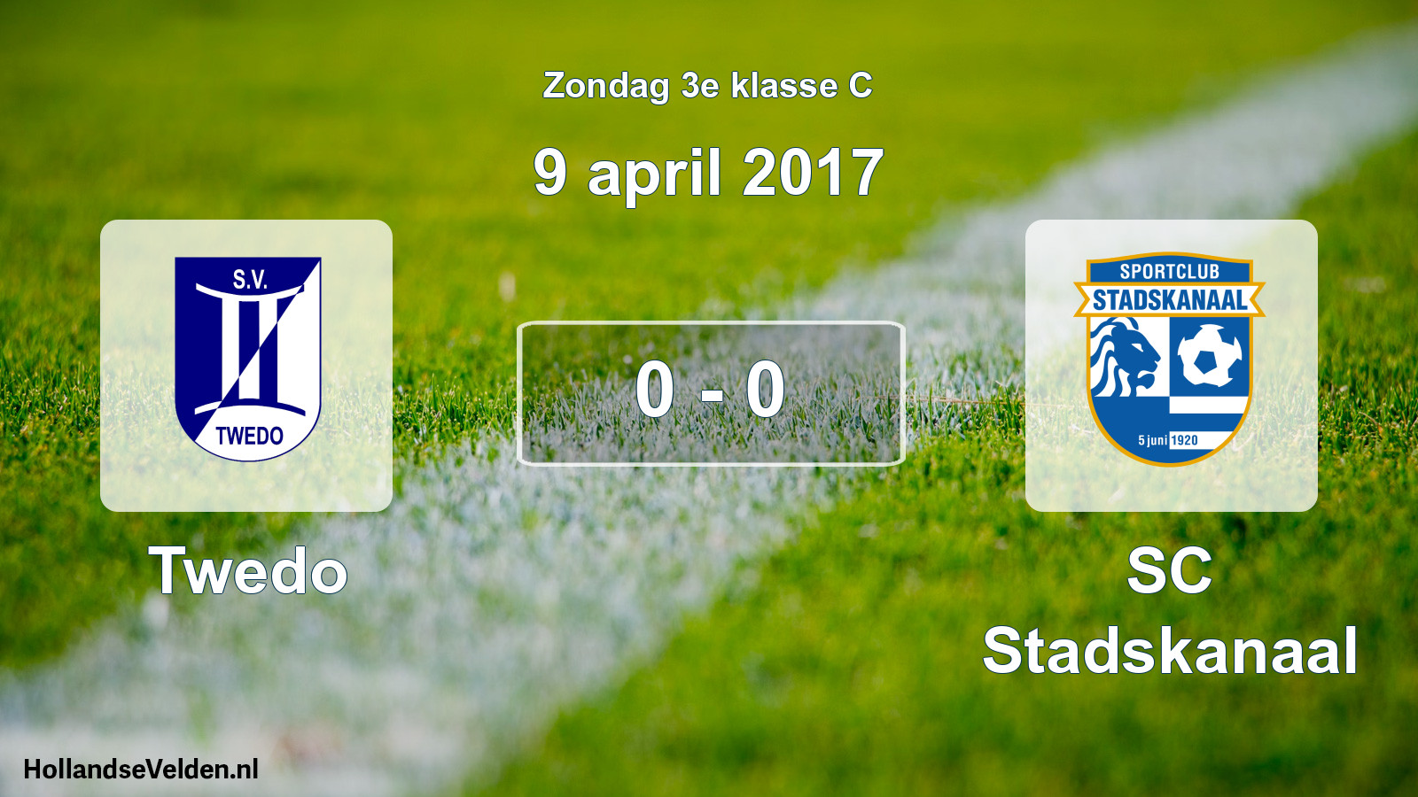 Total number of matches played: Twedo - SC Stadskanaal 0 - 0 (9 April 2017)