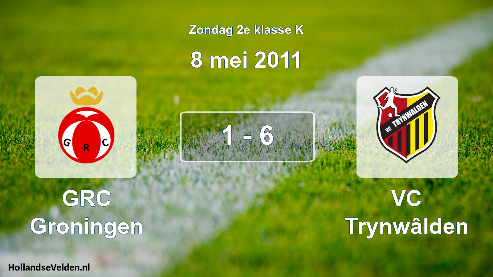 Total number of matches played: GRC Groningen - VC Trynwâlden 1 - 6 (8 May 2011)