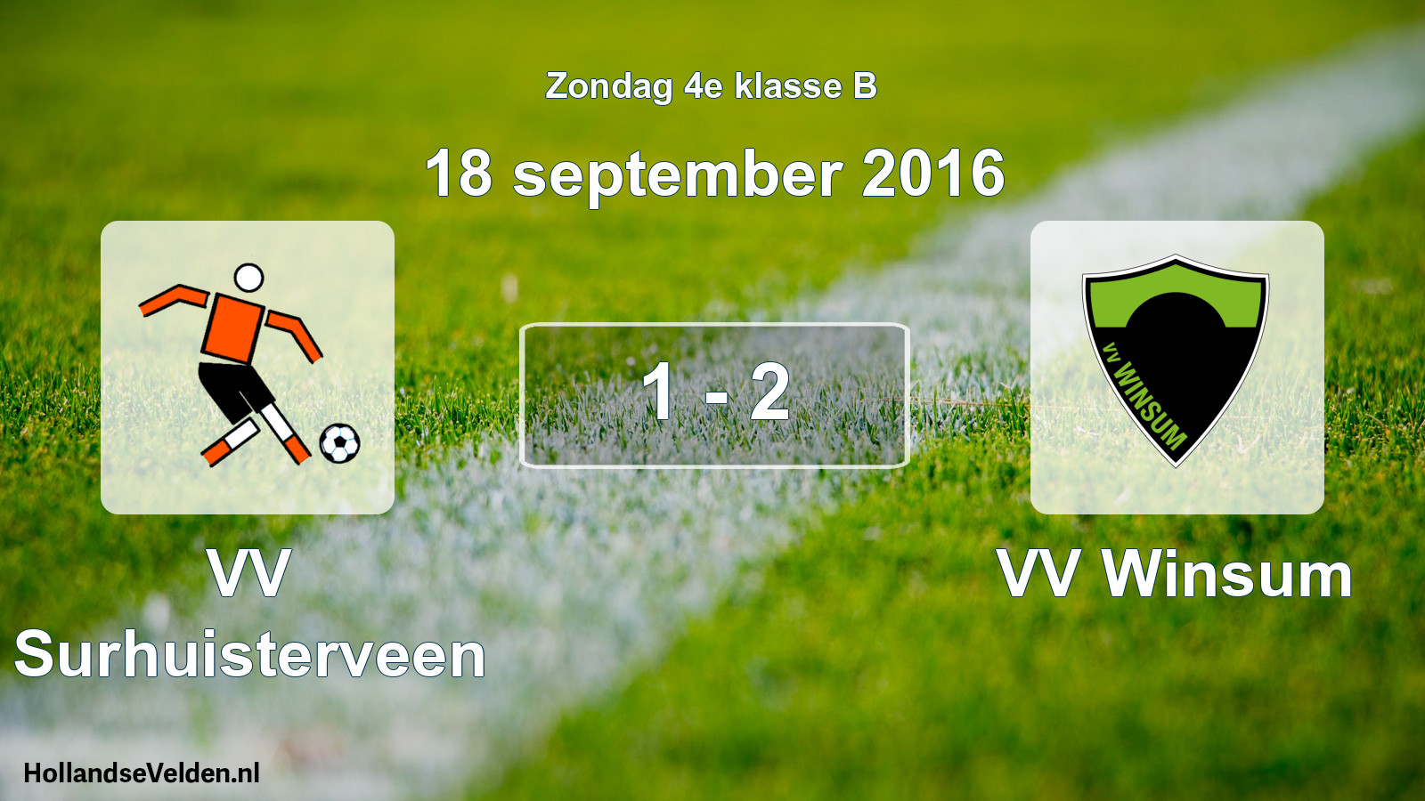 Total number of matches played: VV Surhuisterveen - VV Winsum 1 - 2 (18 September 2016)