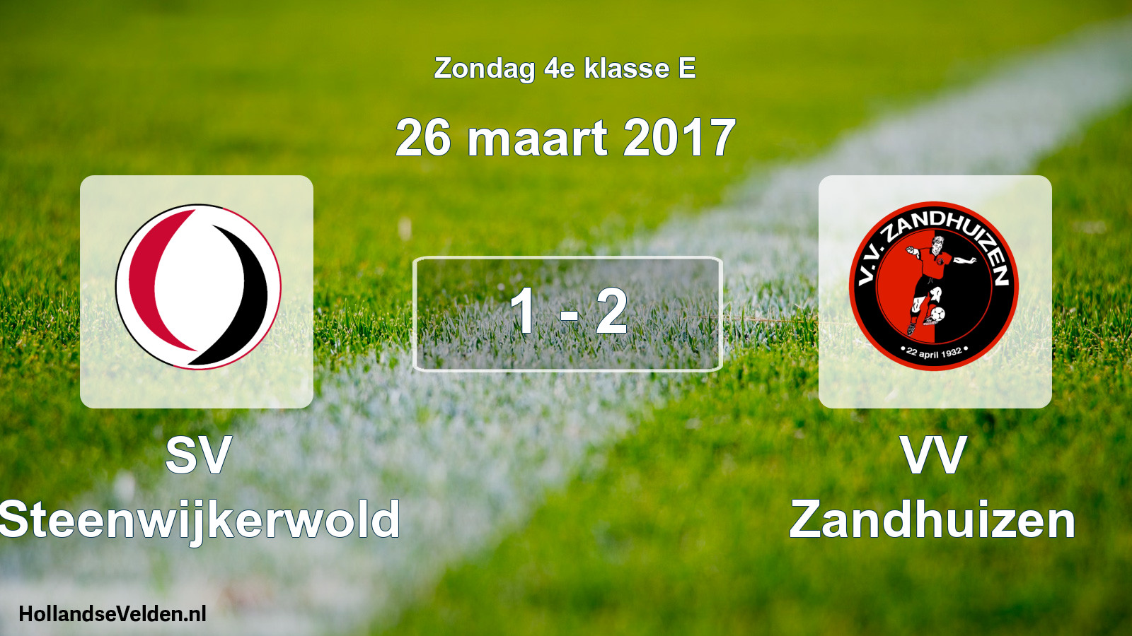 Total number of matches played: SV Steenwijkerwold - VV Zandhuizen 1 - 2 (26 March 2017)