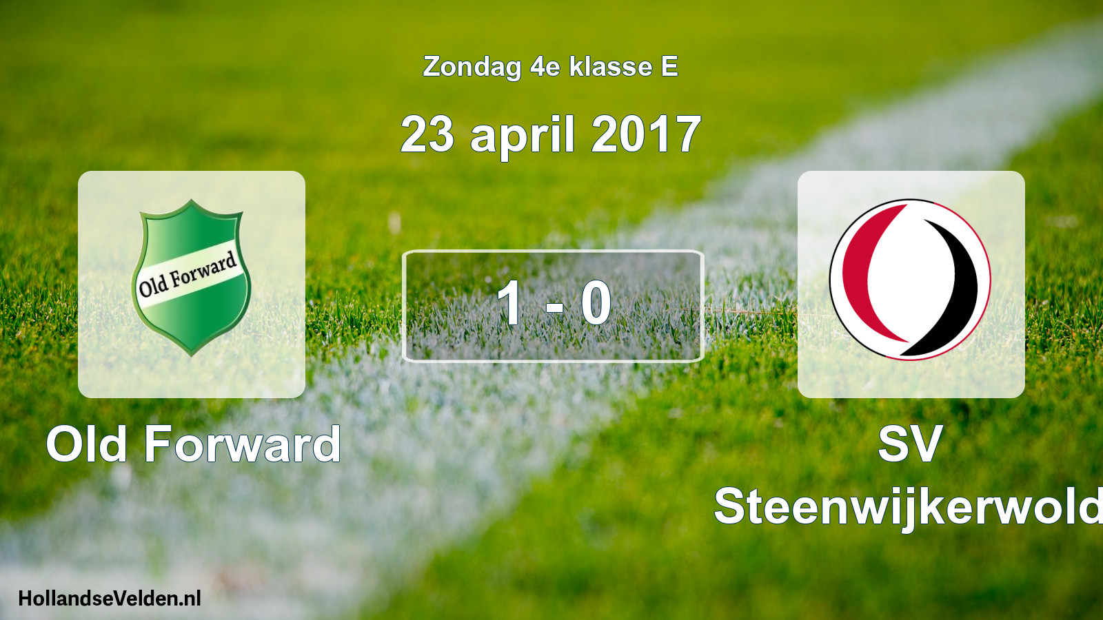 Total number of matches played: Old Forward - SV Steenwijkerwold 1 - 0 (23 April 2017)