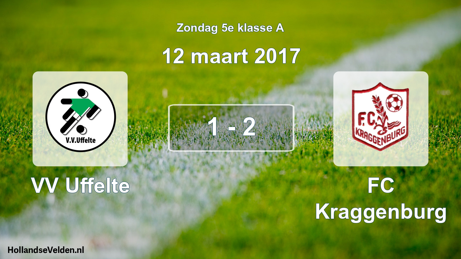 Total number of matches played: VV Uffelte - FC Kraggenburg 1 - 2 (12 March 2017)