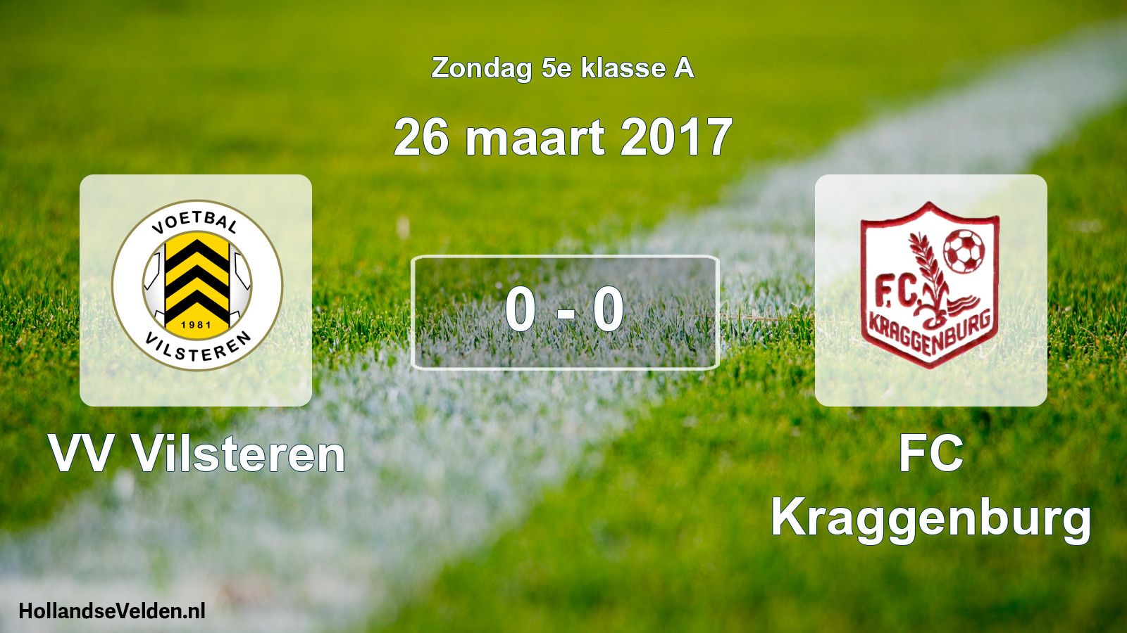 Total number of matches played: VV Vilsteren - FC Kraggenburg 0 - 0 (26 March 2017)