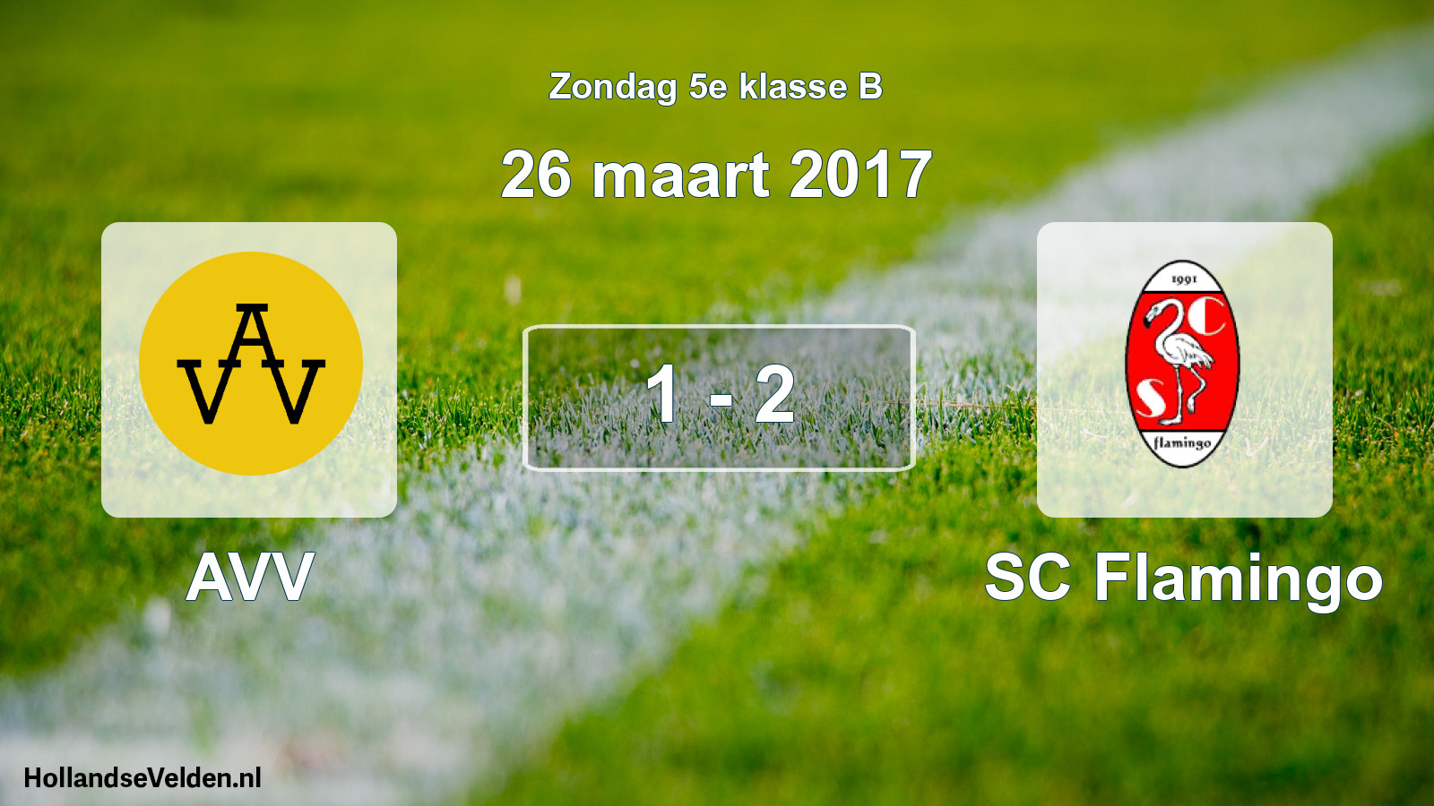 Total number of matches played: AVV - SC Flamingo 1 - 2 (26 March 2017)