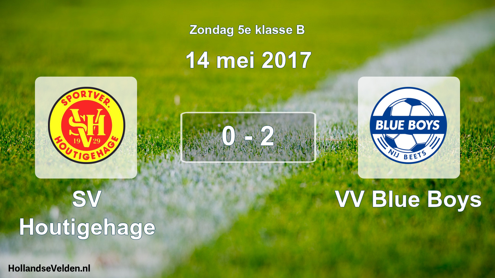 Total number of matches played: SV Houtigehage - VV Blue Boys 0 - 2 (14 May 2017)