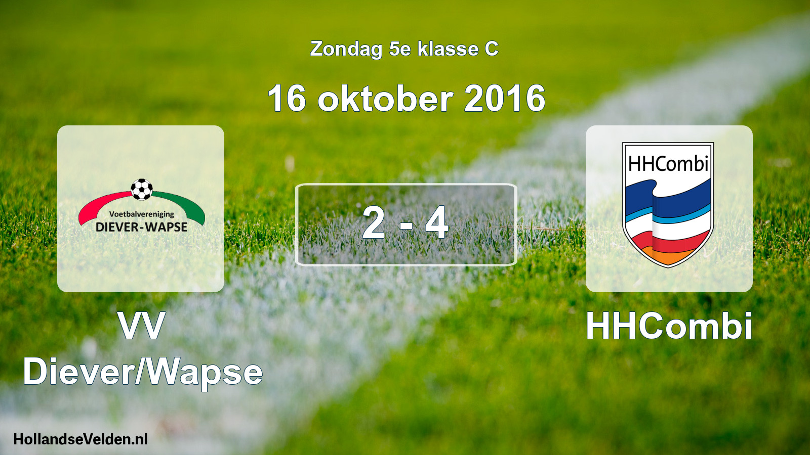 Total number of matches played: VV Diever/Wapse - HHCombi 2 - 4 (16 October 2016)
