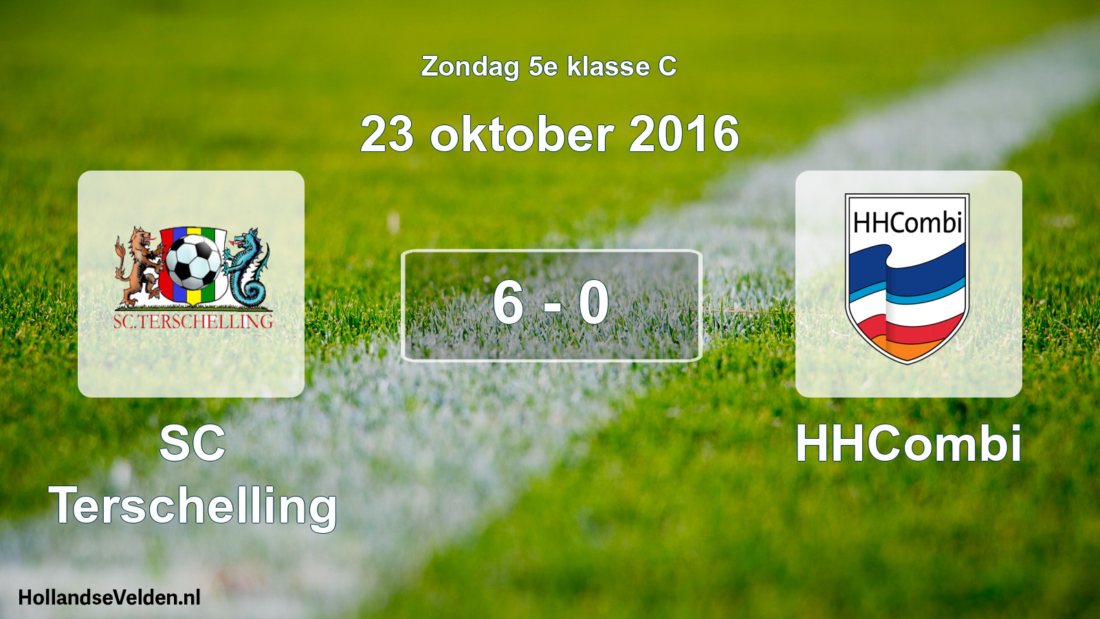 Total number of matches played: SC Terschelling - HHCombi 6 - 0 (23 October 2016)