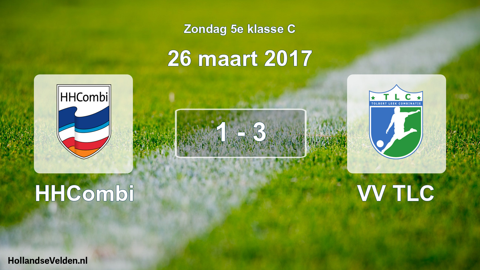 Total number of matches played: HHCombi - VV TLC 1 - 3 (26 March 2017)