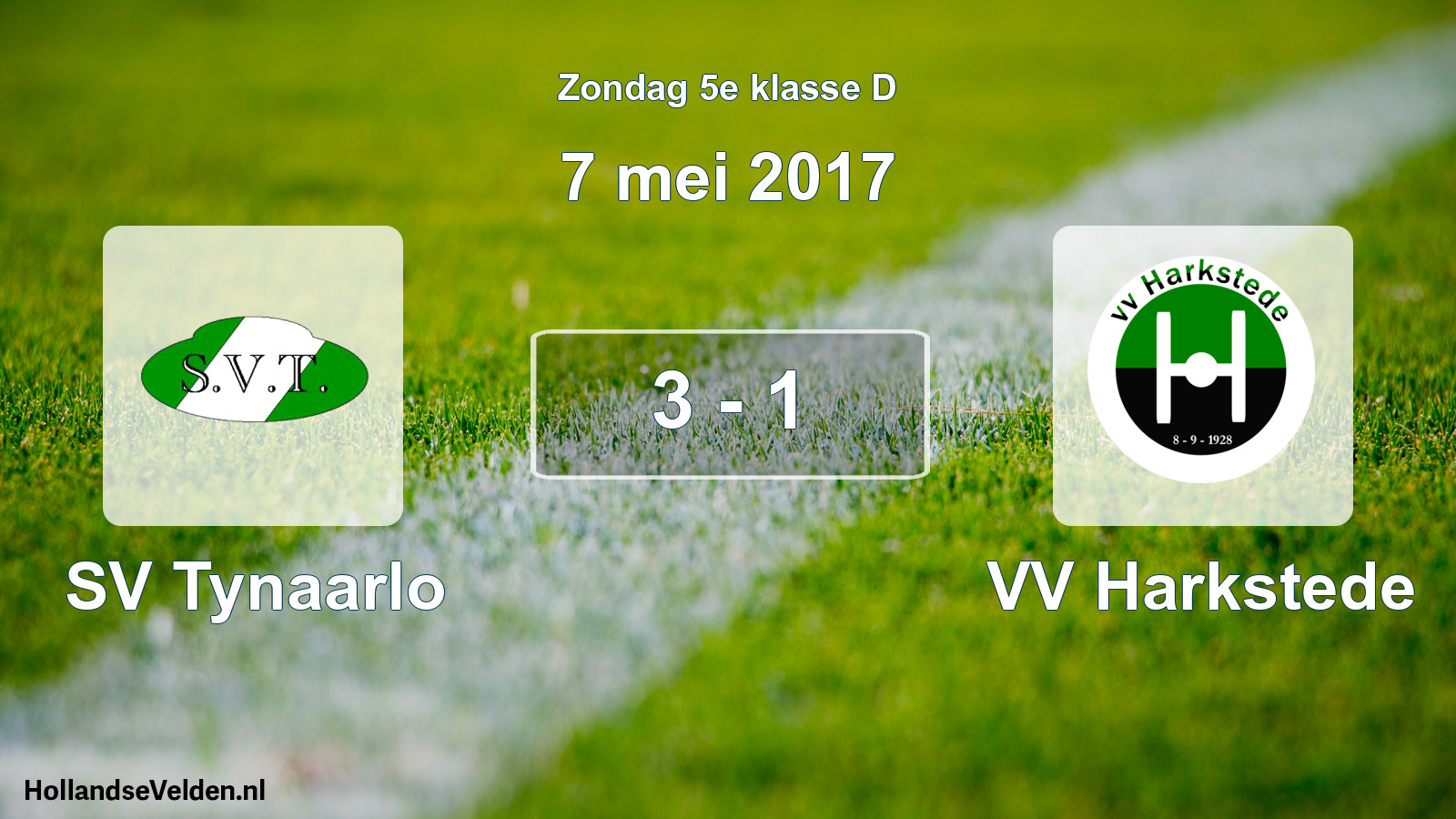 Total number of matches played: SV Tynaarlo - VV Harkstede 3 - 1 (7 May 2017)