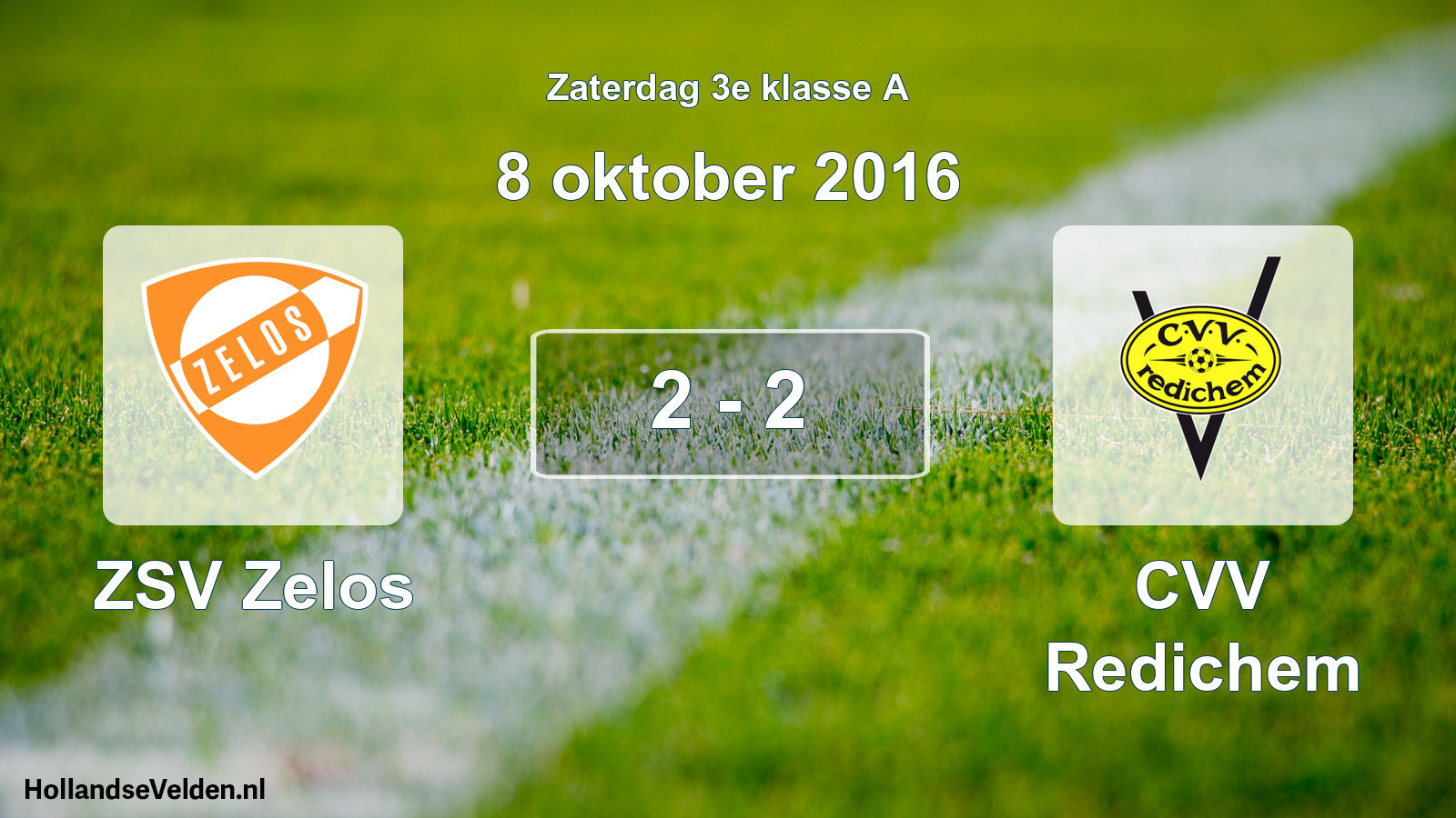 Total number of matches played: ZSV Zelos - CVV Redichem 2 - 2 (8 October 2016)