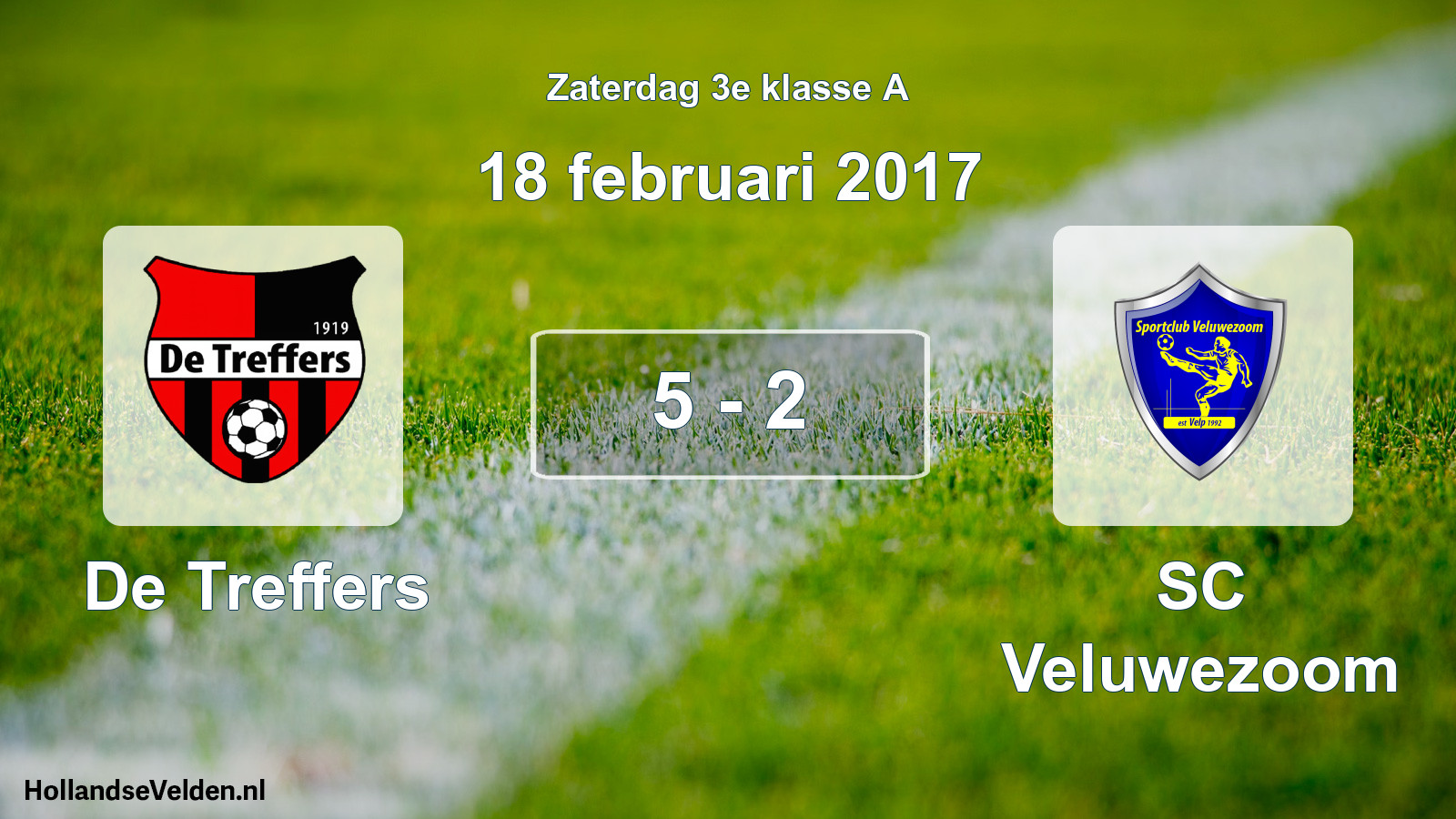 Gespeelde wedstrijd: De Treffers - SC Veluwezoom 5 - 2 (18 februari 2017)