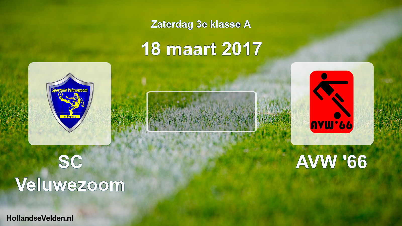 Scheduled Match: SC Veluwezoom - AVW '66 (18 March 2017)