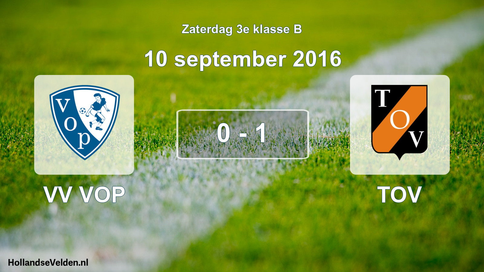 Total number of matches played: VV VOP - TOV 0 - 1 (10 September 2016)