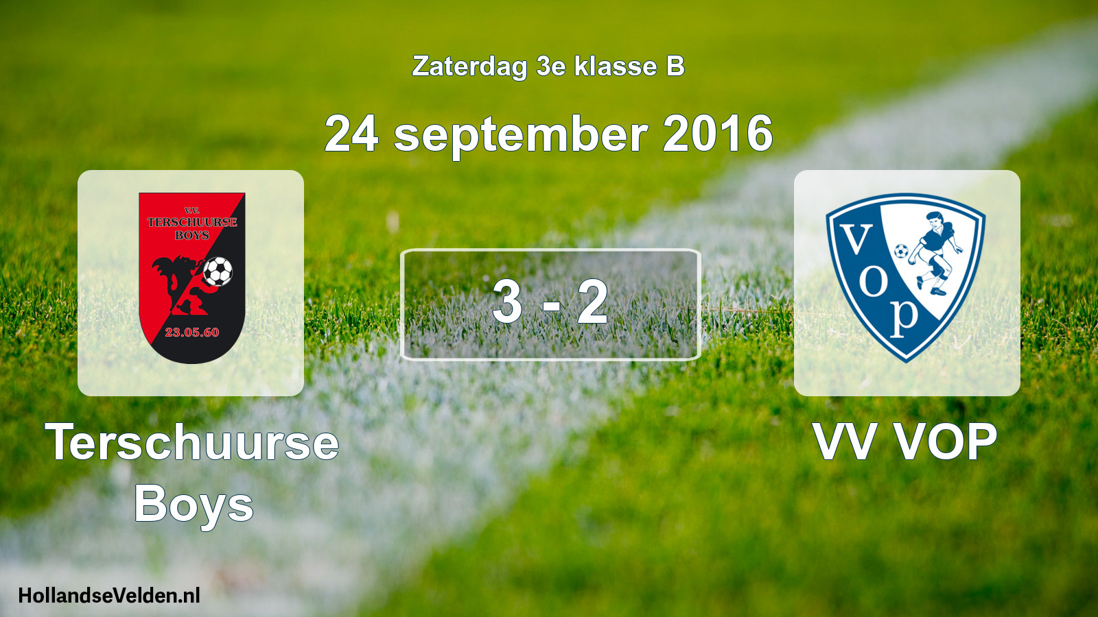 Total number of matches played: Terschuurse Boys - VV VOP 3 - 2 (24 September 2016)