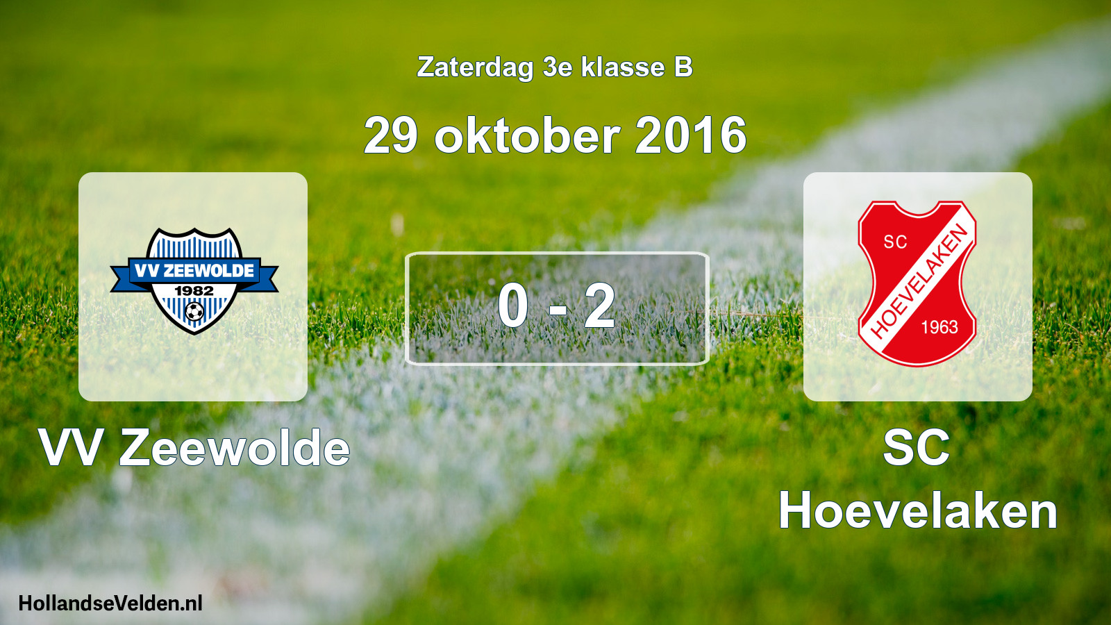 Total number of matches played: VV Zeewolde - SC Hoevelaken 0 - 2 (29 October 2016)