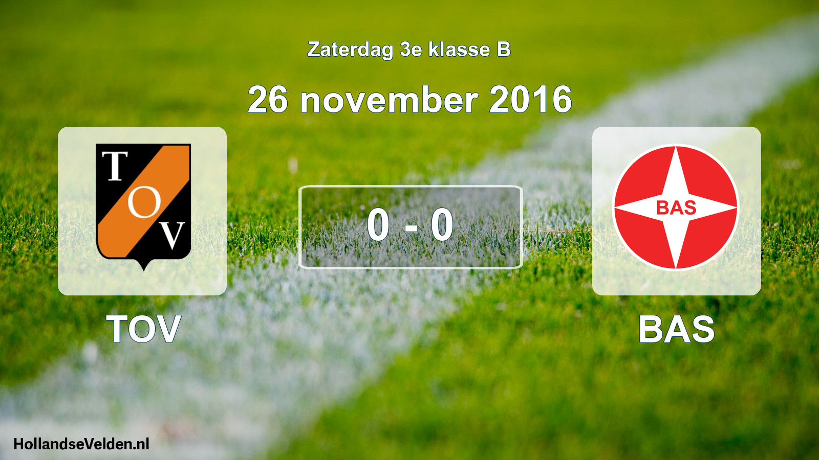 Total number of matches played: TOV - BAS 0 - 0 (26 November 2016)