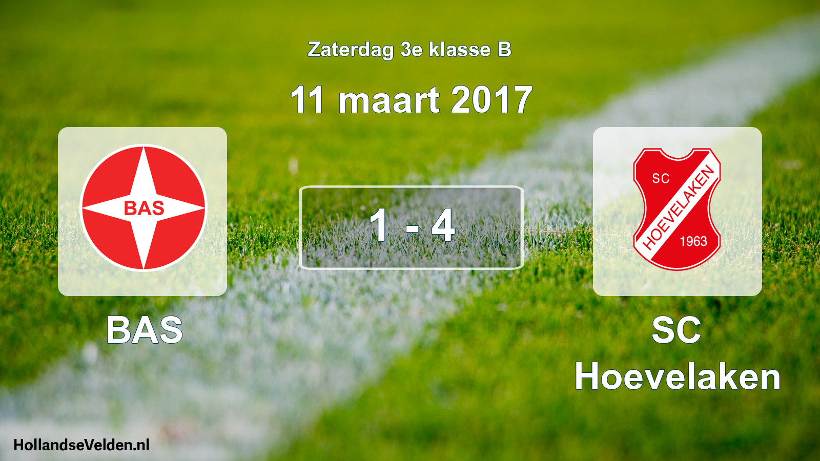 Total number of matches played: BAS - SC Hoevelaken 1 - 4 (11 March 2017)