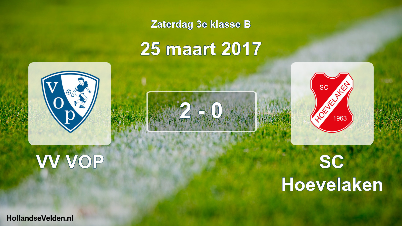 Total number of matches played: VV VOP - SC Hoevelaken 2 - 0 (25 March 2017)